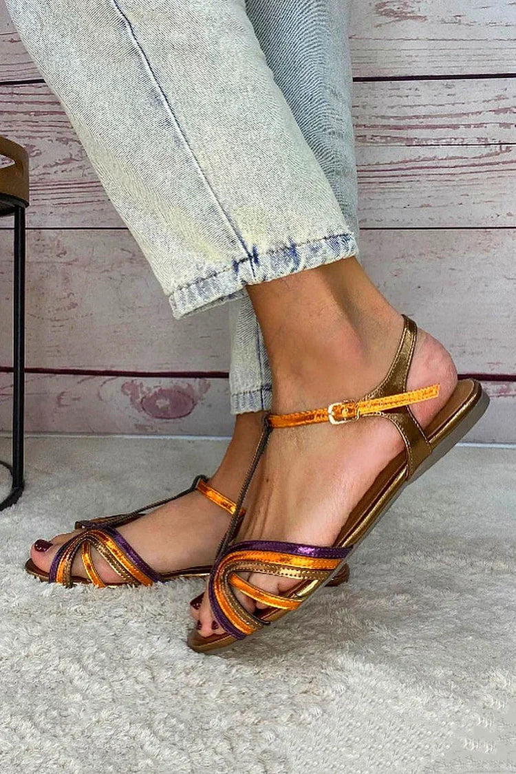 Pastora™ | Multicolour Flat Sandals