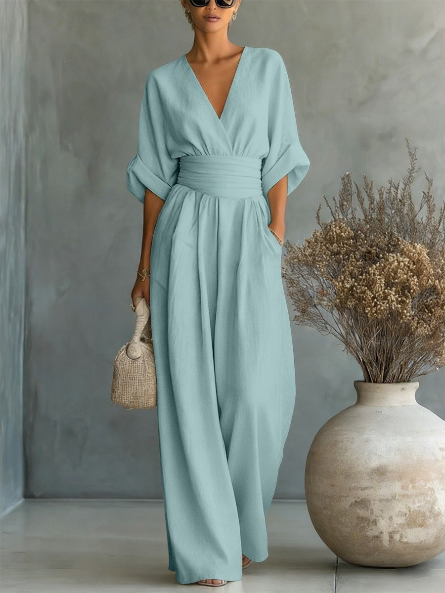 Victoria | Effortless V-Neck Jumpsuit