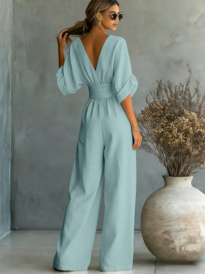 Victoria | Effortless V-Neck Jumpsuit
