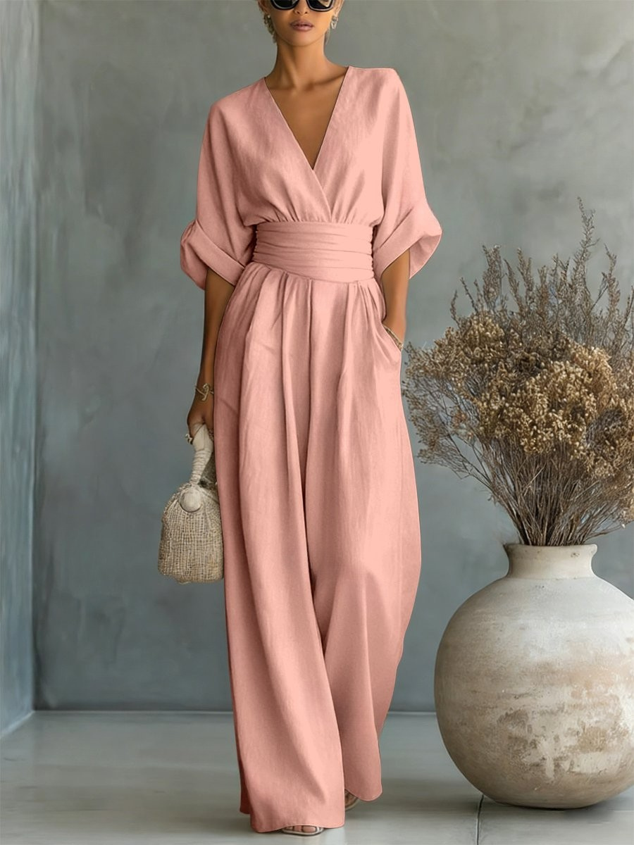 Victoria | Effortless V-Neck Jumpsuit