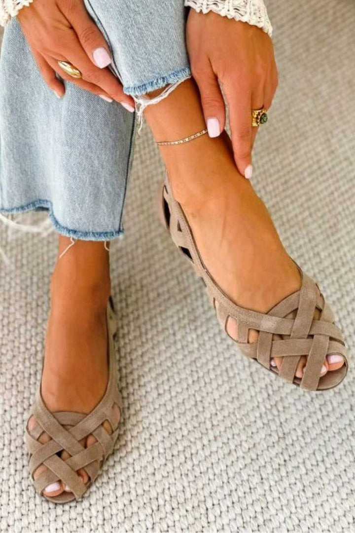 Manuela™ | Woven Flat Sandals