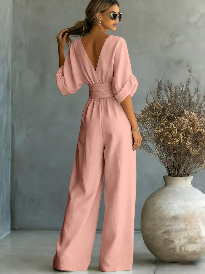 Victoria | Effortless V-Neck Jumpsuit