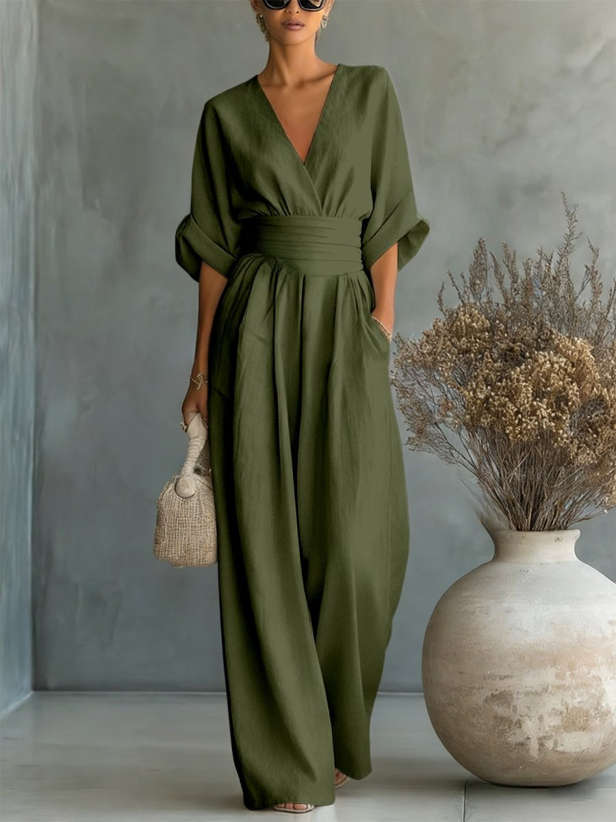 Victoria | Effortless V-Neck Jumpsuit