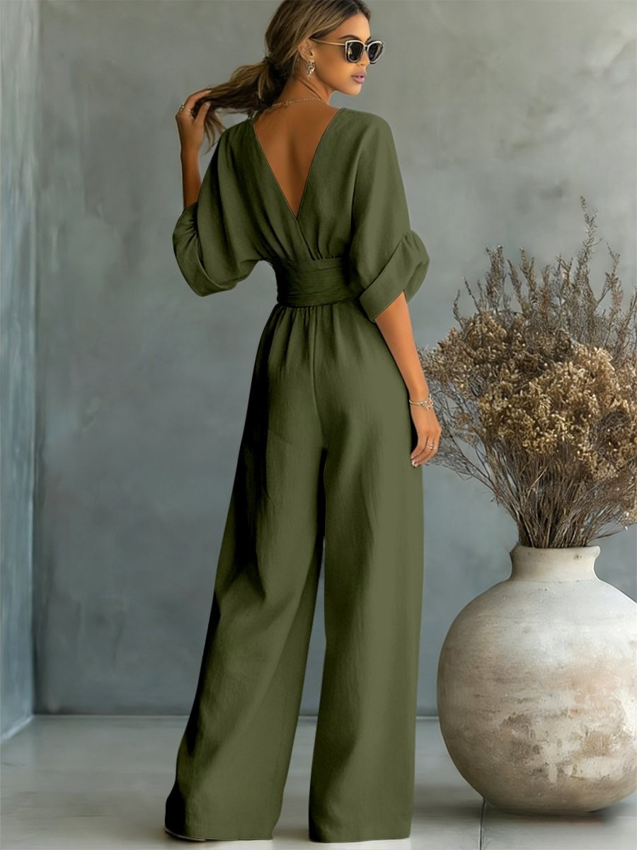 Victoria | Effortless V-Neck Jumpsuit