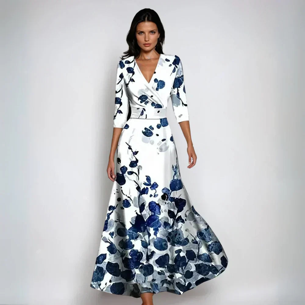 Isabel | Elegant Floral A-Line Dress