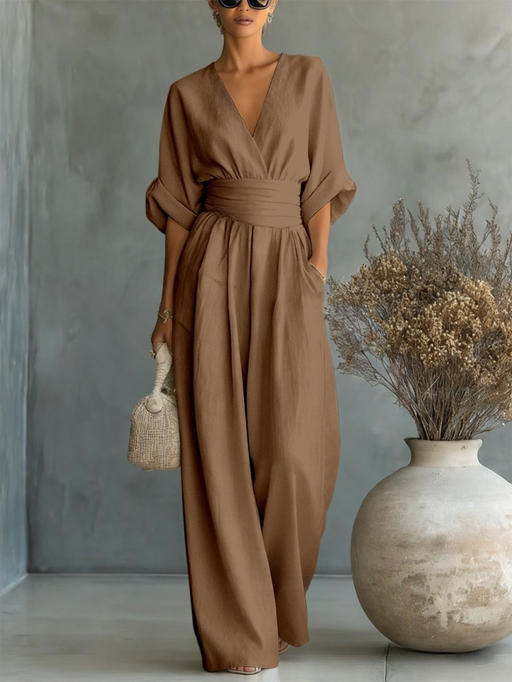 Victoria | Effortless V-Neck Jumpsuit