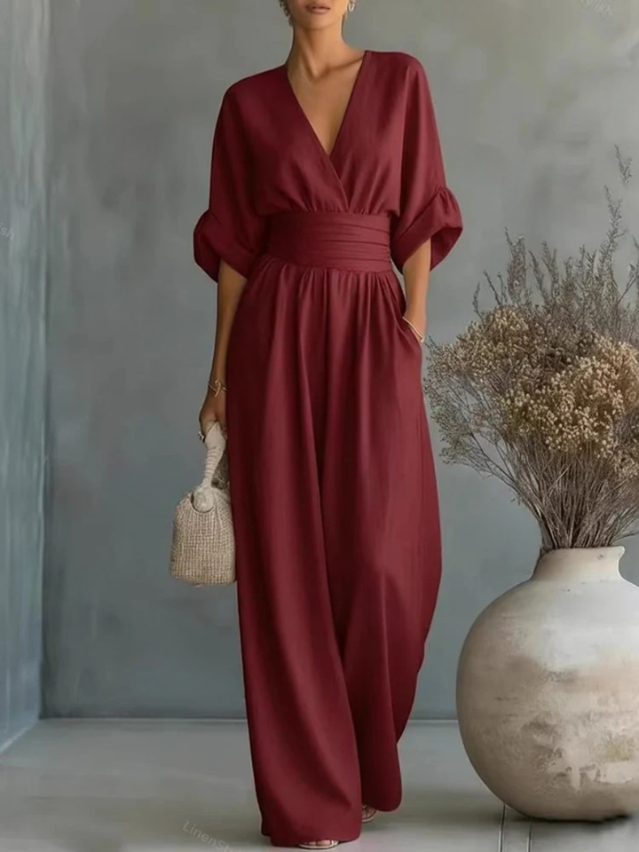 Victoria | Effortless V-Neck Jumpsuit