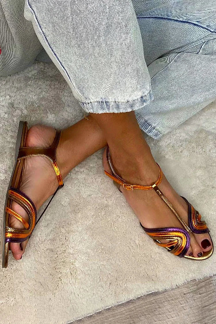Pastora™ | Multicolour Flat Sandals