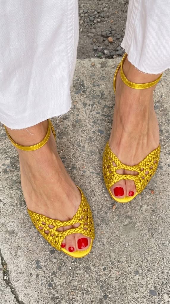 Soledad™ | Braided Gold Sandals