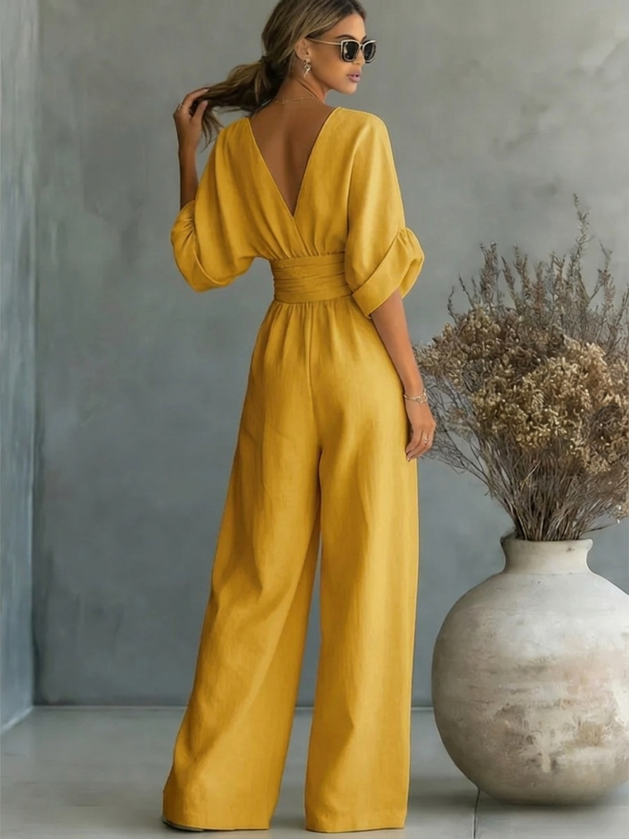 Victoria | Effortless V-Neck Jumpsuit