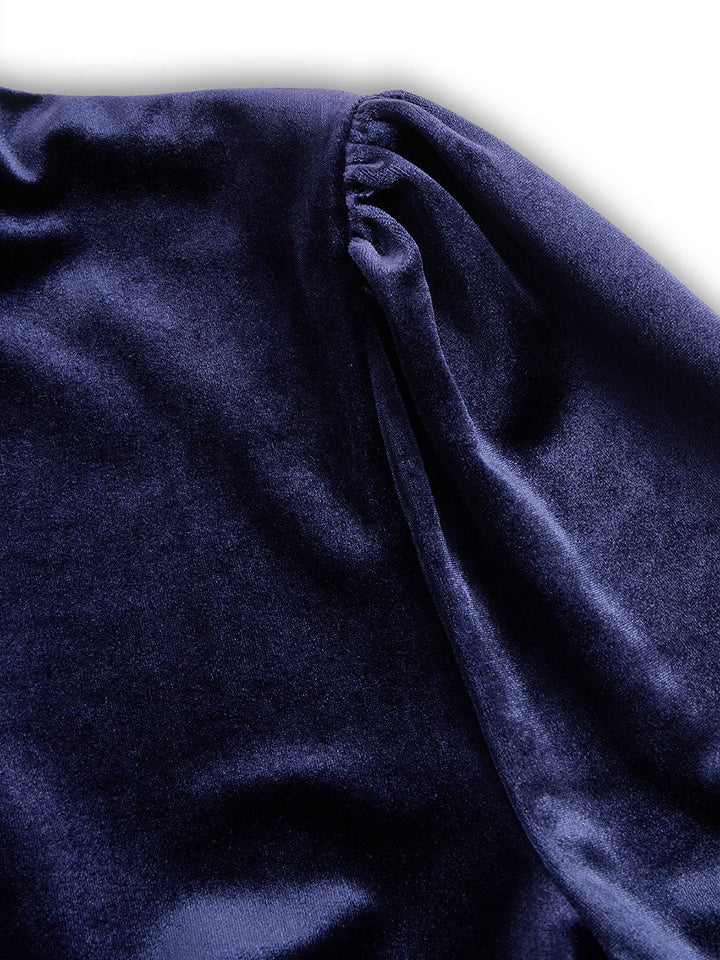YRENE | OPULENT VELVET MIDI DRESS