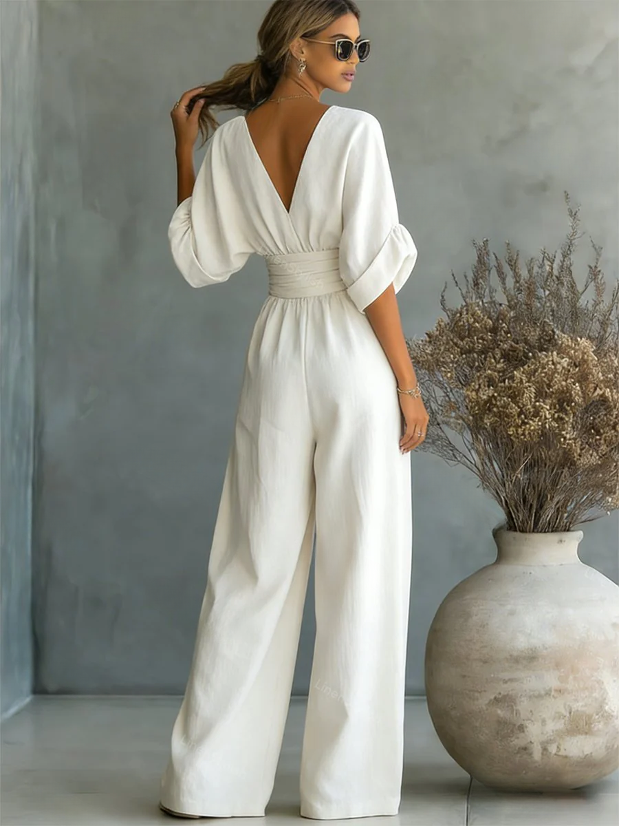 Victoria | Effortless V-Neck Jumpsuit