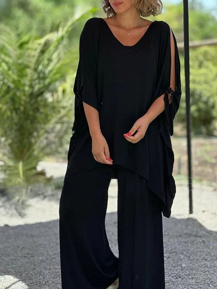 Ursula™ | Open Shoulder Tunic and Trousers Set