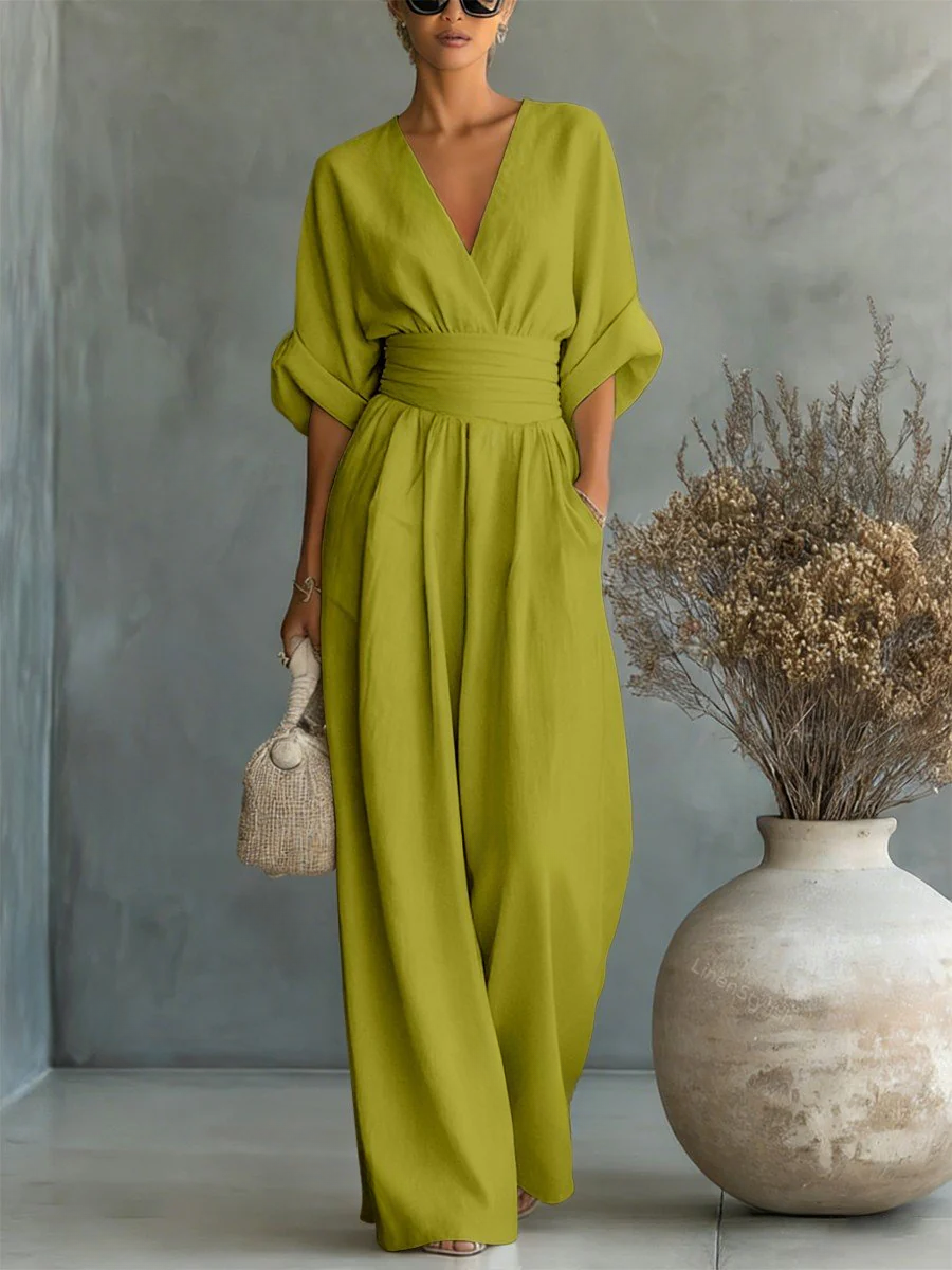 Victoria | Effortless V-Neck Jumpsuit