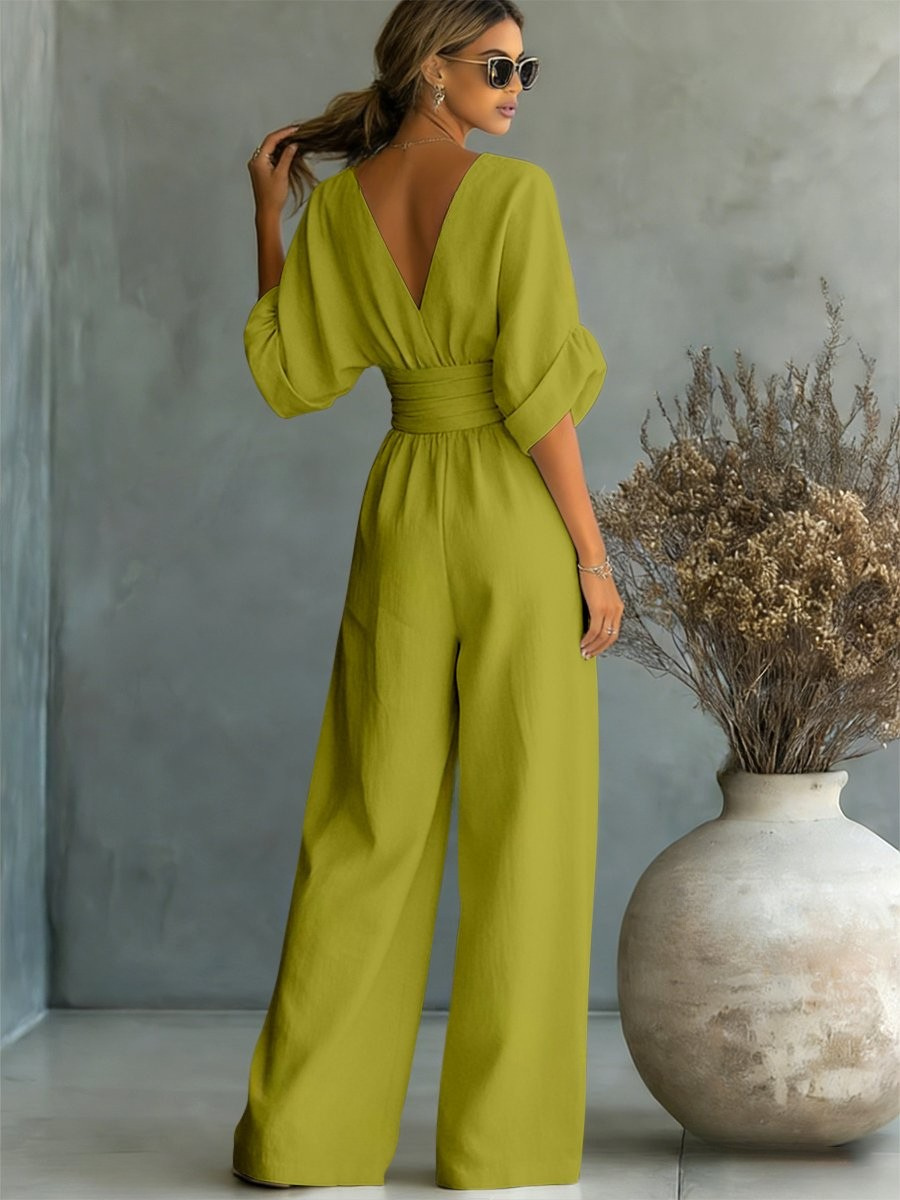 Victoria | Effortless V-Neck Jumpsuit