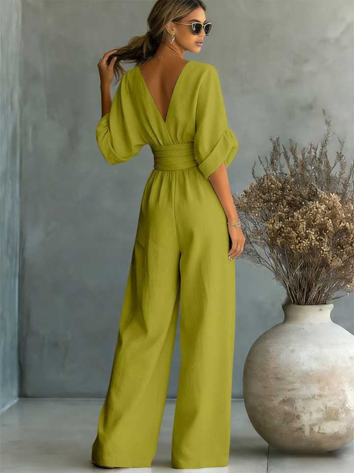 Victoria | Effortless V-Neck Jumpsuit