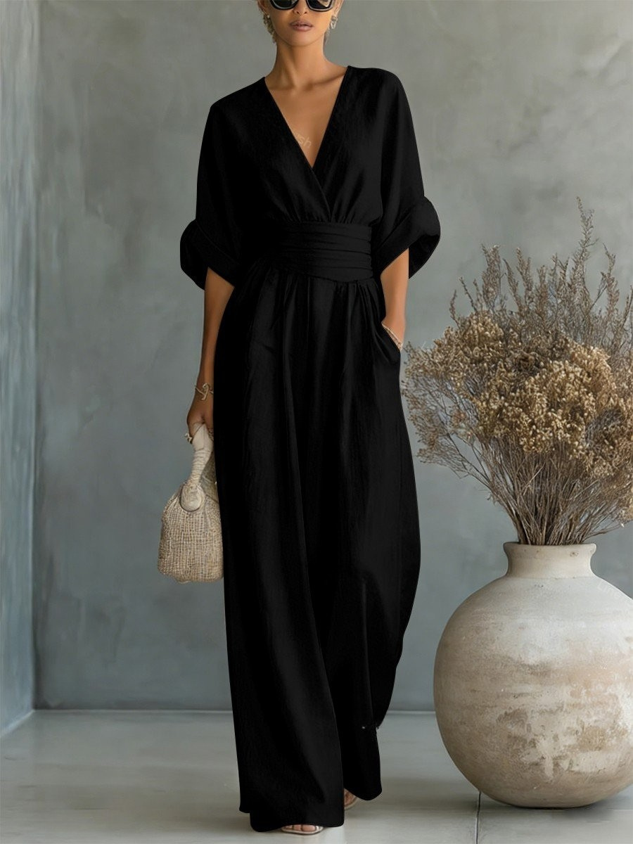 Victoria | Effortless V-Neck Jumpsuit