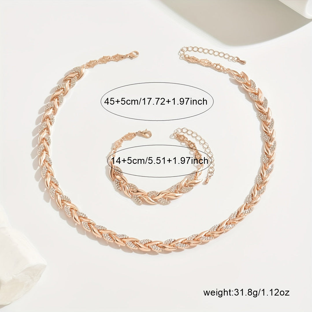 ELEGANT RHINESTONE FISH TAIL SET + FREE EARRINGS