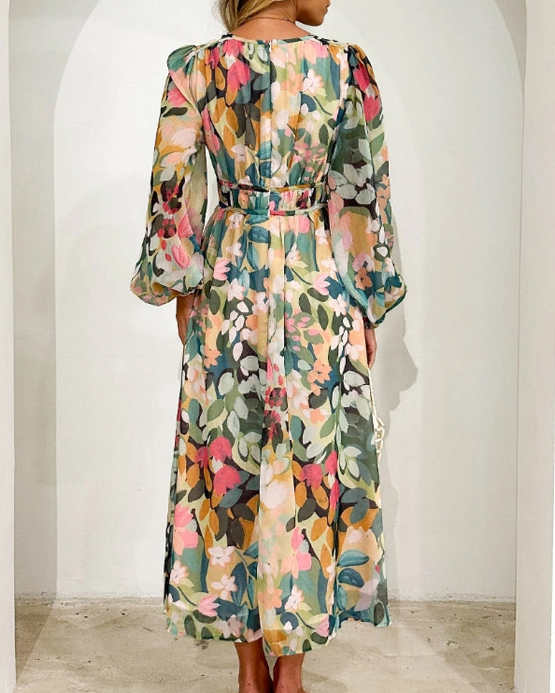 Celine | Women's Dress with Floral Pattern