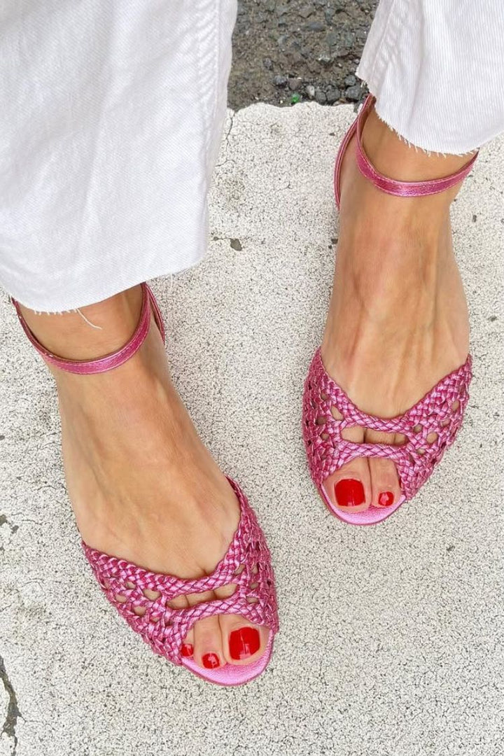 Soledad™ | Braided Gold Sandals