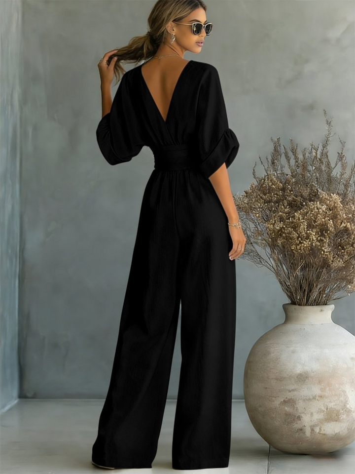 Victoria | Effortless V-Neck Jumpsuit