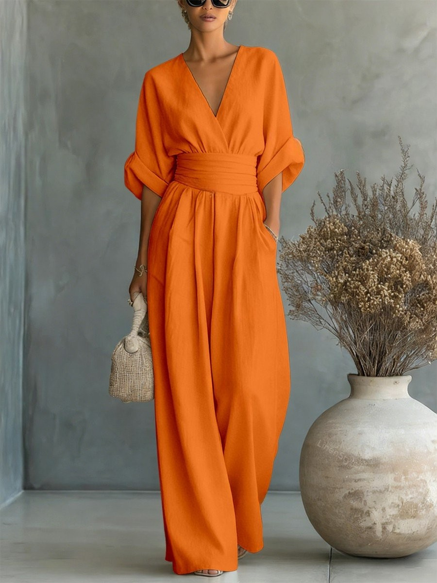 Victoria | Effortless V-Neck Jumpsuit