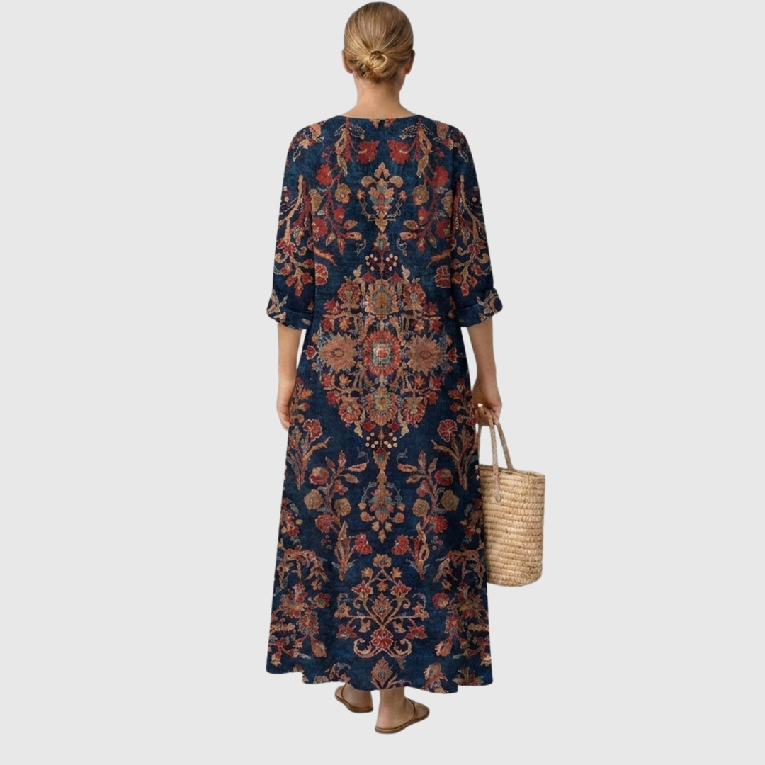 Adela™ | Floral Dress with Charm