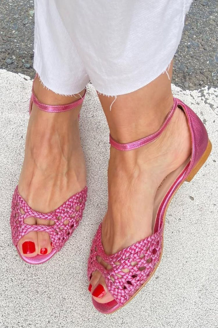 Soledad™ | Braided Gold Sandals