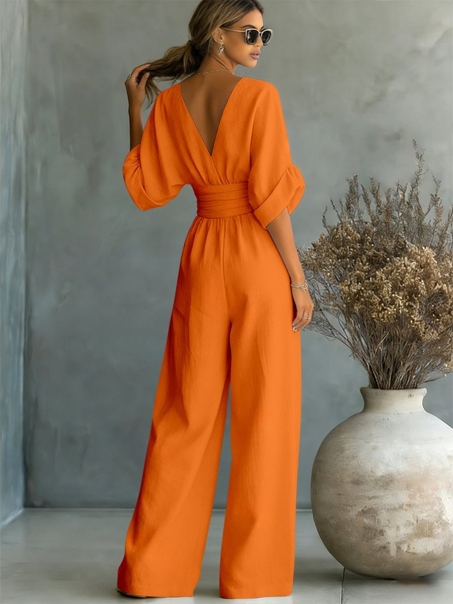 Victoria | Effortless V-Neck Jumpsuit