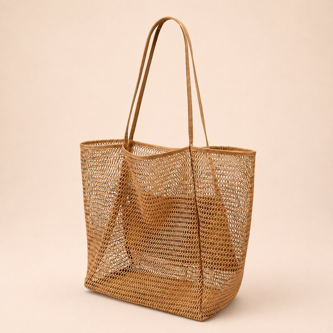 Boho Large Capacity Mesh Beach Tote Bag