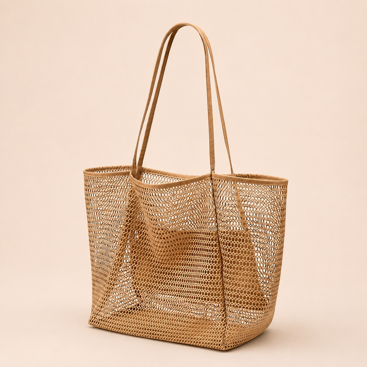 Boho Large Capacity Mesh Beach Tote Bag