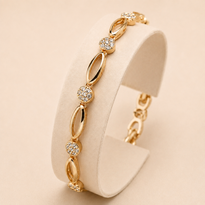 GOLDEN ZIRCONIA ACCENT BRACELET