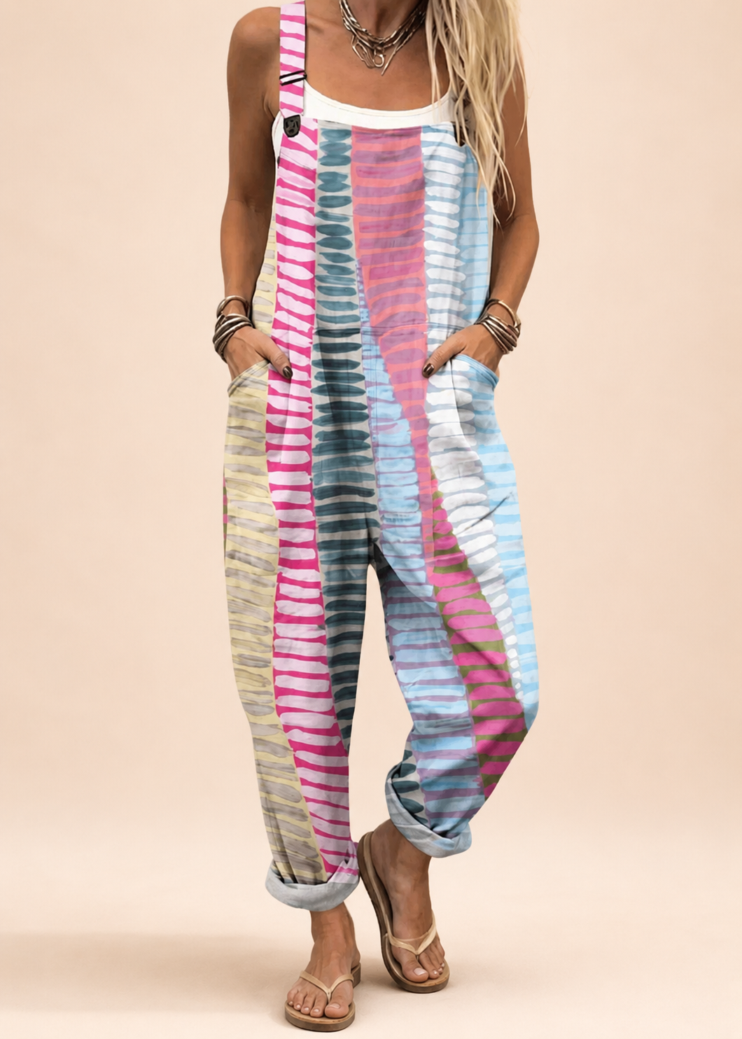 Coastal Rhythm Dungarees