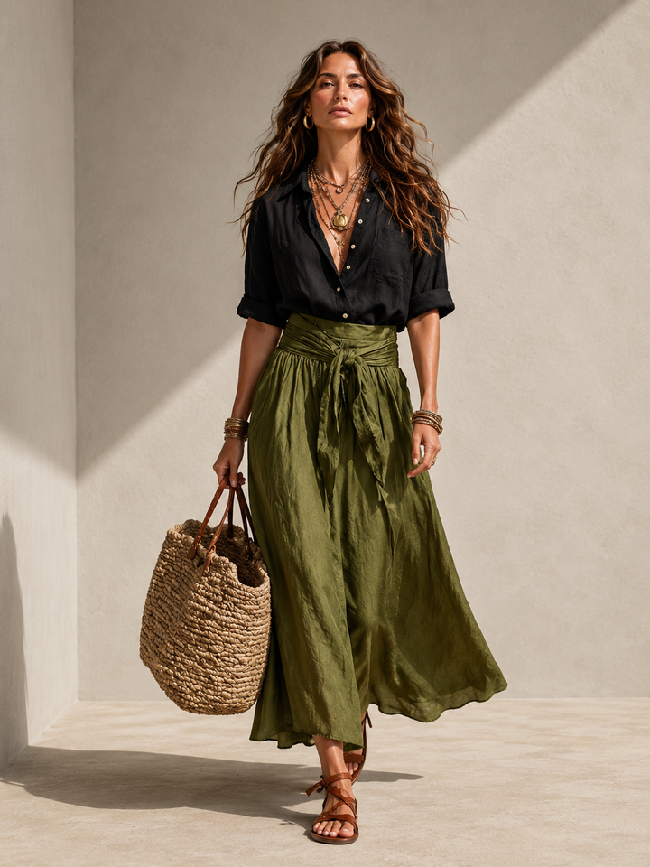 Effortless Elegance Boho Skirt Set