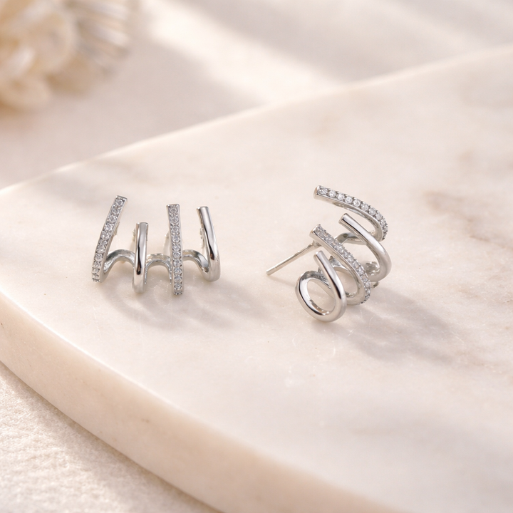 Zabby - Spiral Ear Cuff Earrings