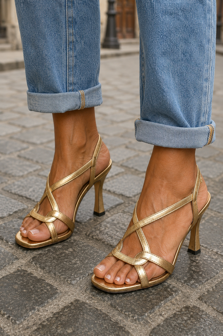 Aurora™ | Cross-Strap Heeled Sandals