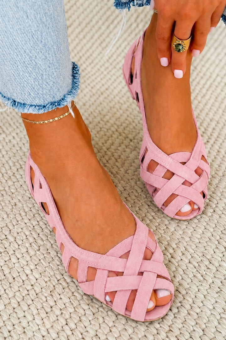 Manuela™ | Woven Flat Sandals