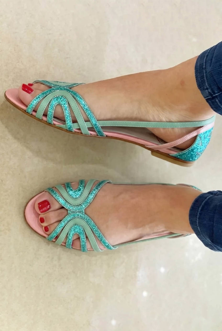Aitana™ | Metallic Flat Sandals