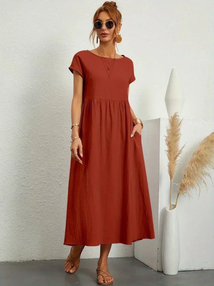 Charlotte ™ — Flowing Midi Dress with Timeless Elegance