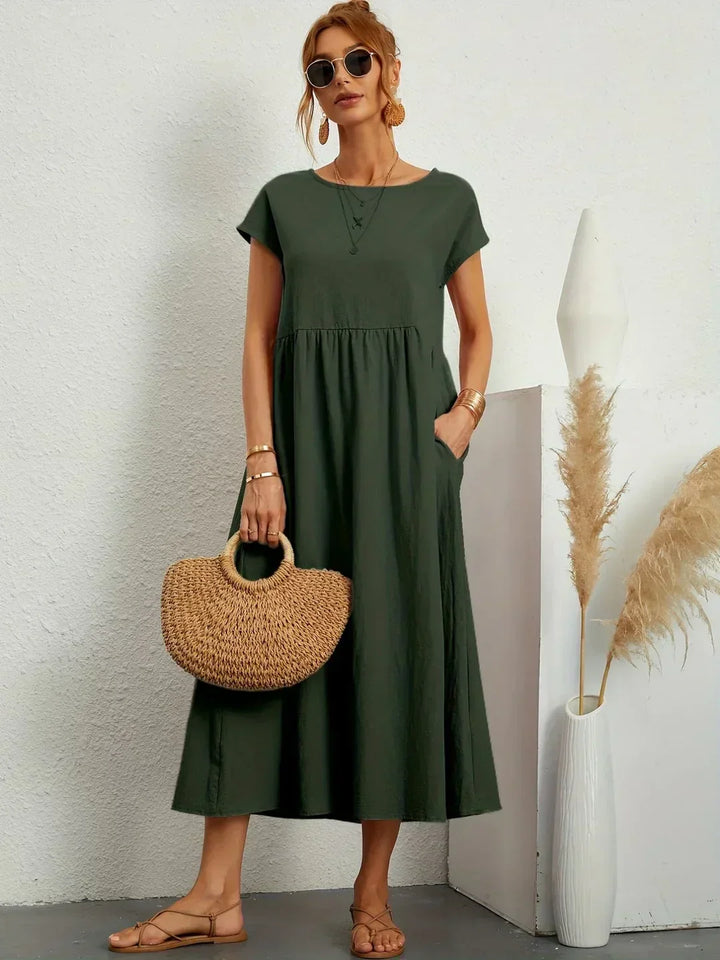 Charlotte ™ — Flowing Midi Dress with Timeless Elegance
