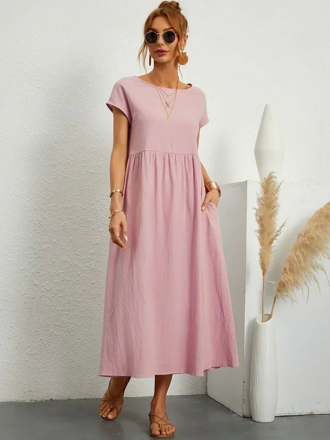 Charlotte ™ — Flowing Midi Dress with Timeless Elegance