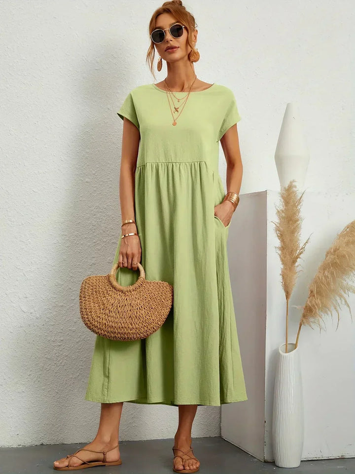 Charlotte ™ — Flowing Midi Dress with Timeless Elegance