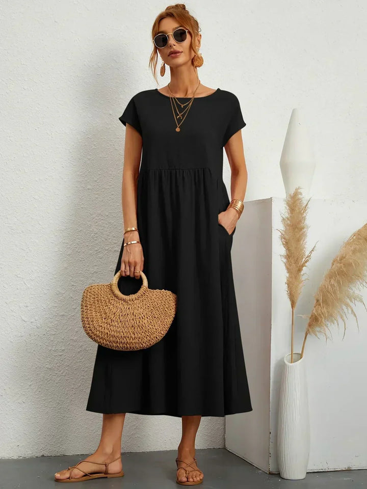 Charlotte ™ — Flowing Midi Dress with Timeless Elegance