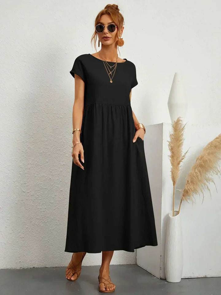 Charlotte ™ — Flowing Midi Dress with Timeless Elegance