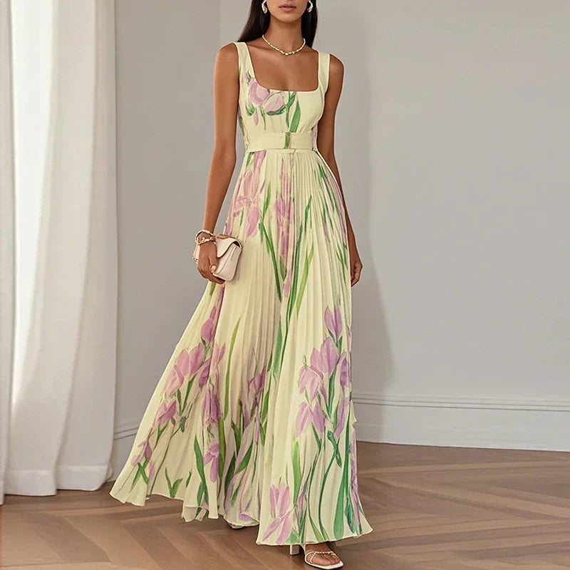 Isabel | Floral A-Line Maxi Dress