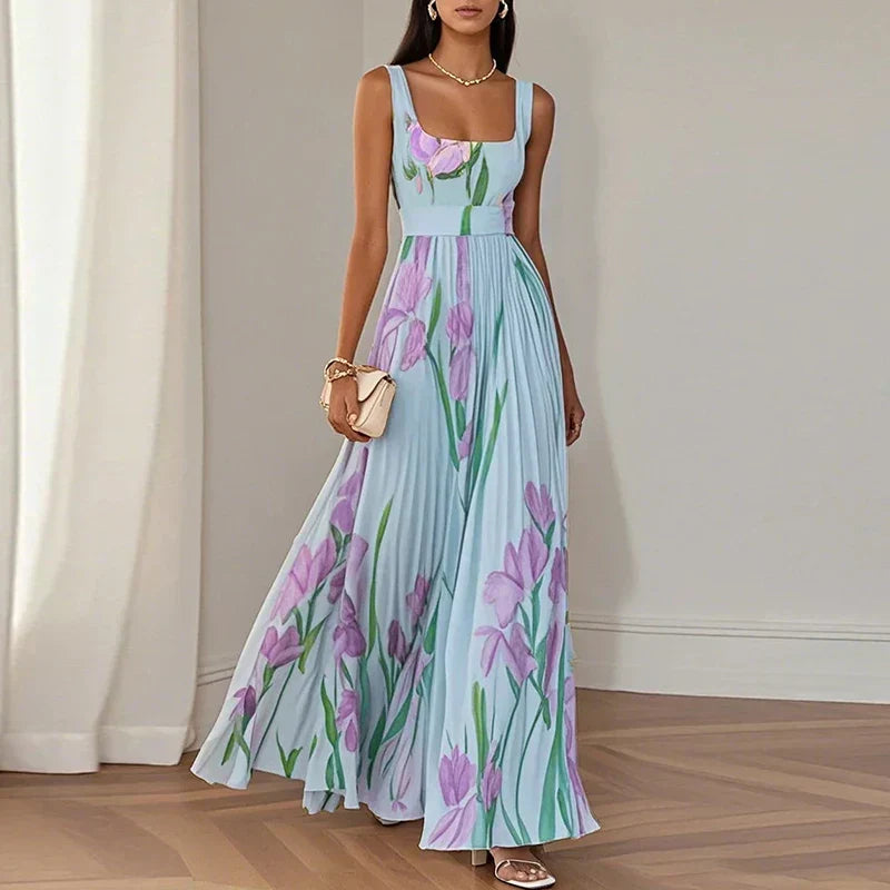 Isabel | Floral A-Line Maxi Dress