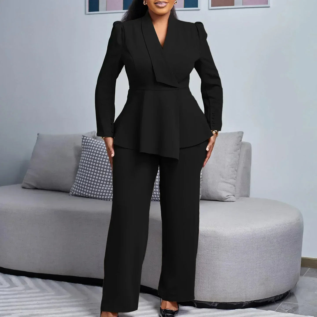 MAYA | STYLISH FORMAL SUIT SET WITH TAILORED LONG BLAZER FOR WOMEN