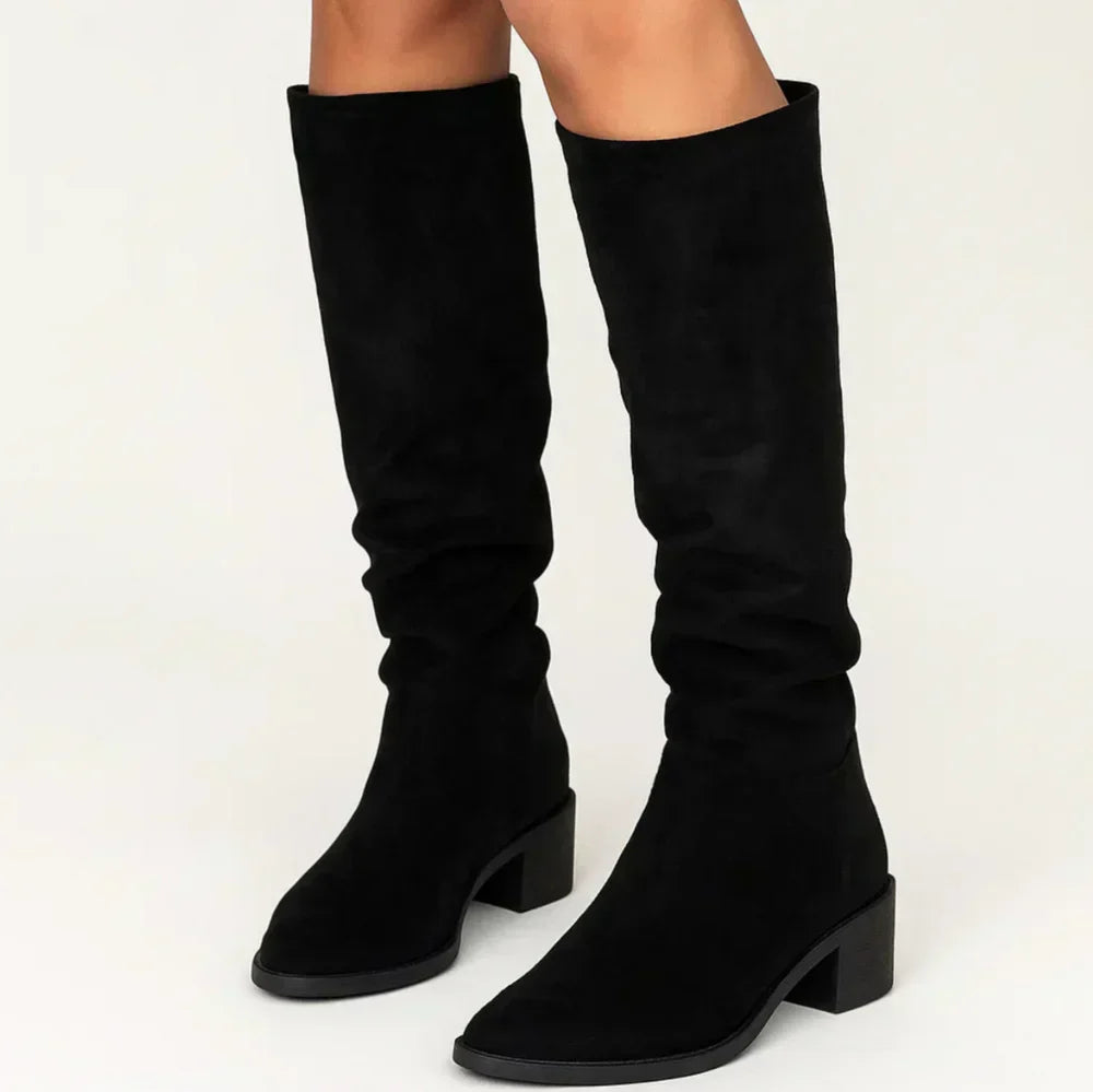 VELVÉNA™ | HIGH SUEDE BOOTS