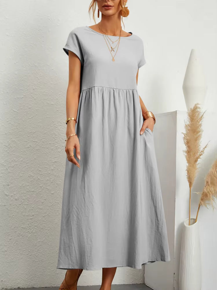 Charlotte ™ — Flowing Midi Dress with Timeless Elegance