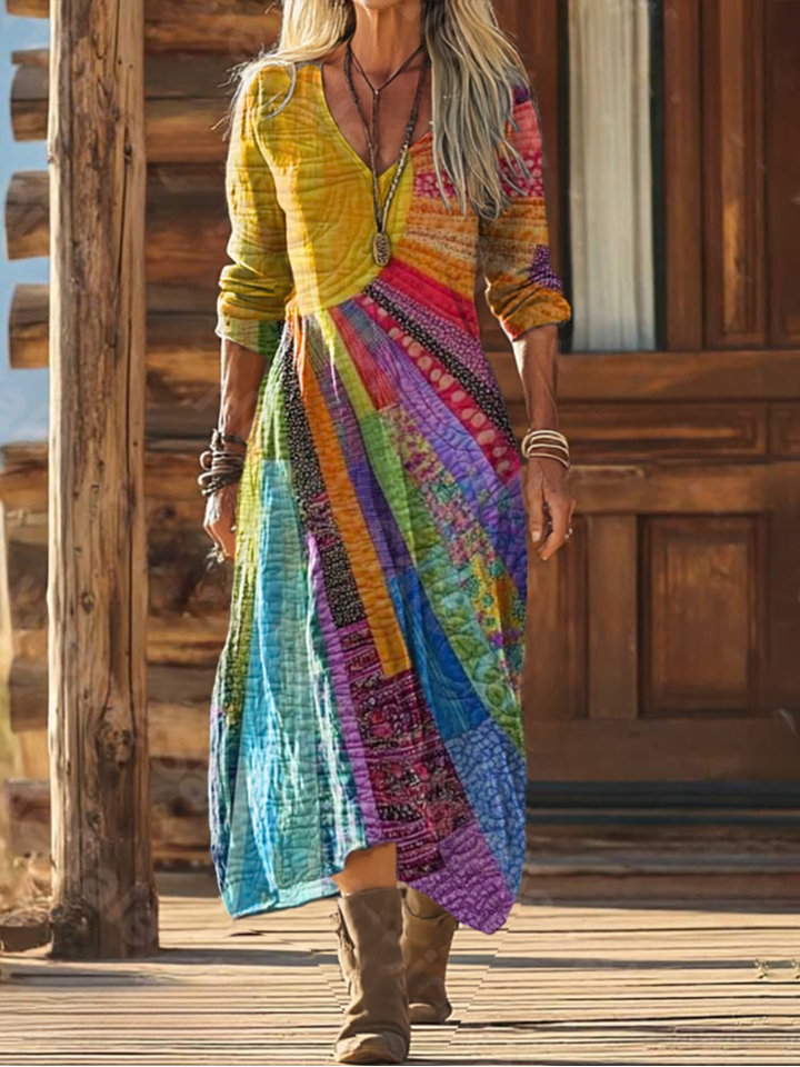 Luna | Boho dress with a summer design
